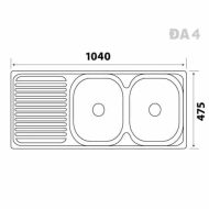 ban ve thong so chau rua chen bat inox sus304 tan a dai thanh rossi dx12154