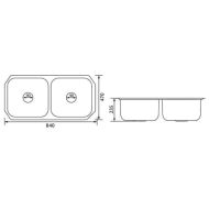 ban ve thong so chau rua chen bat inox sus304 tan a dai thanh rossi dx42006a