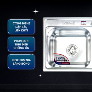 Banner chau rua chen bat inox dai thanh