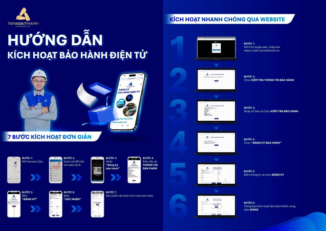 Hướng dẫn Kích hoạt bảo hành điện tử